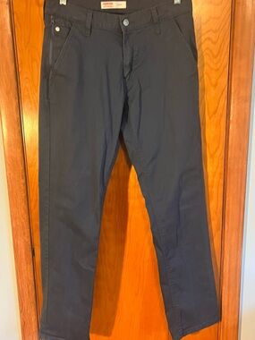 Levi Strauss Signature 30x32 Gray Stretch Athletic Fit Twill Casual Pants